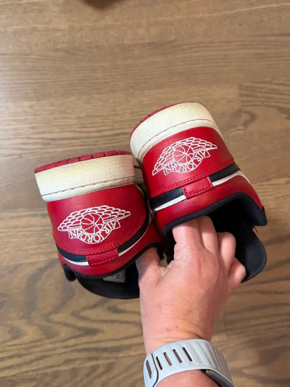 Jordan Low Top Sneakers - Black, Red, White